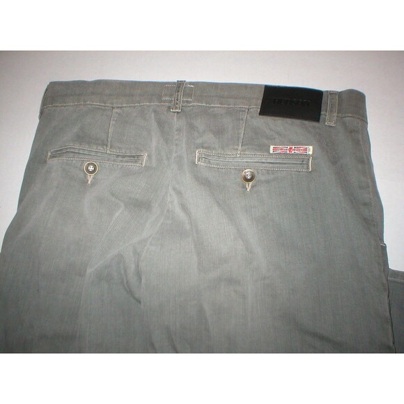 New Mens Hudson Jeans Gray Pants 32 X 34 USA Button Back Pockets Designer Soft